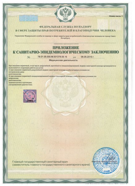 Лицензия ЦМРТ на Выборгском шоссе