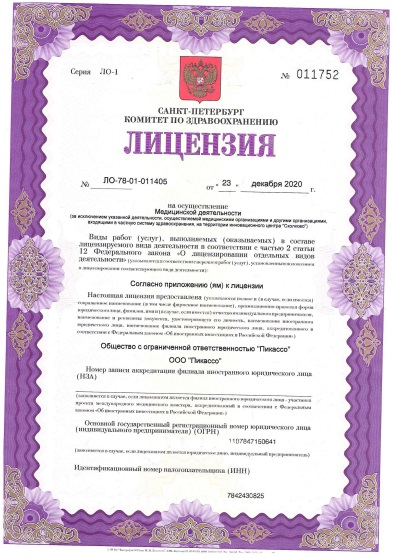 Лицензия Пикассо